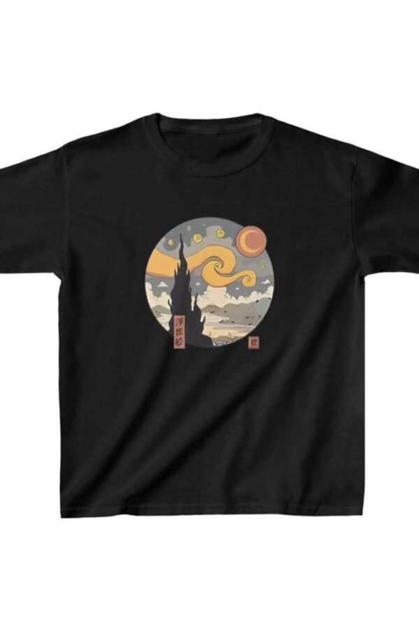 Çocuk Unisex Baskılı T-Shirt - Siyah