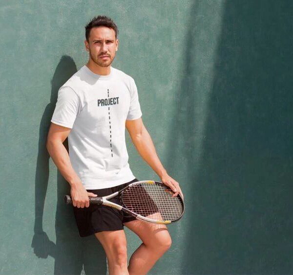 Erkek Kısa Kol Yazlık Tişört Bisiklet Yaka Baskılı Oversize T-Shirt - Beyaz