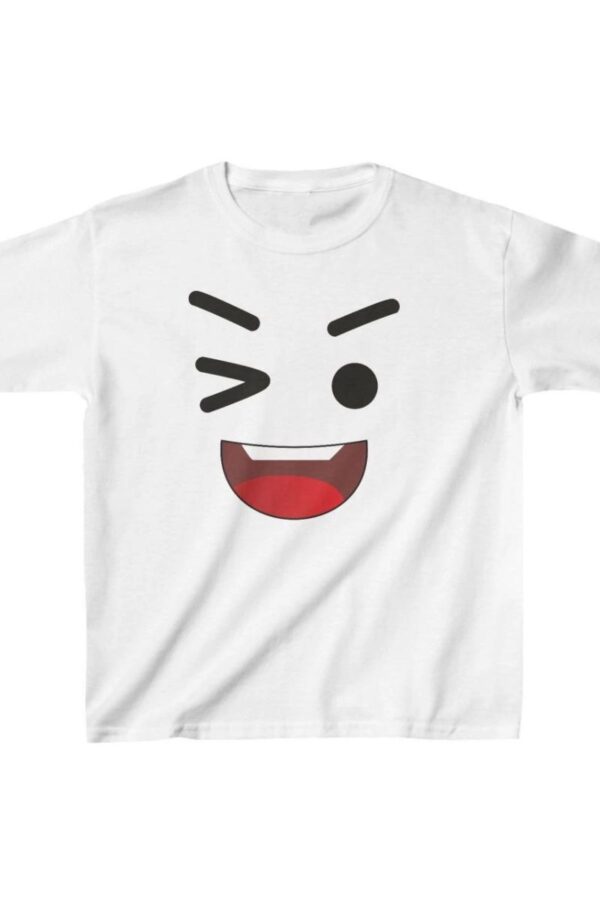 Unisex Çocuk Baskılı T-Shirt - Beyaz