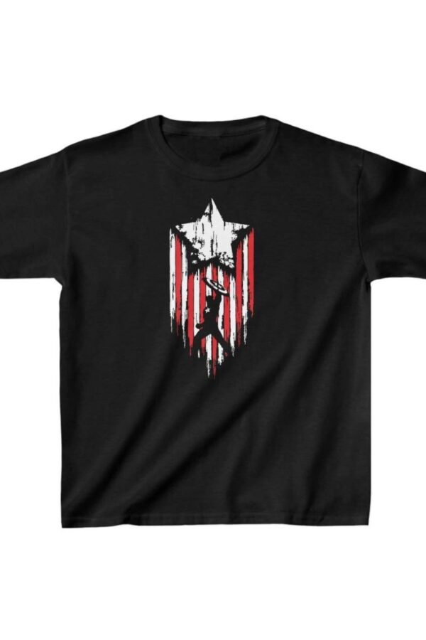 Unisex Çocuk Baskılı T-Shirt - Siyah