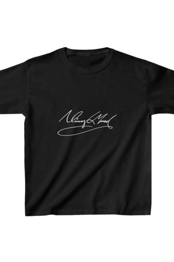 Unisex Çocuk Baskılı T-Shirt - Siyah