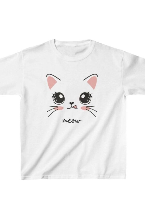Unisex Çocuk Baskılı T-Shirt - Beyaz