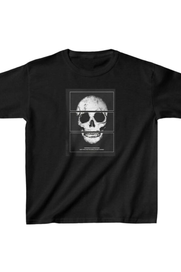 Unisex Çocuk Baskılı T-Shirt - Siyah