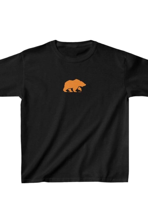 Unisex Çocuk Baskılı T-Shirt - Siyah