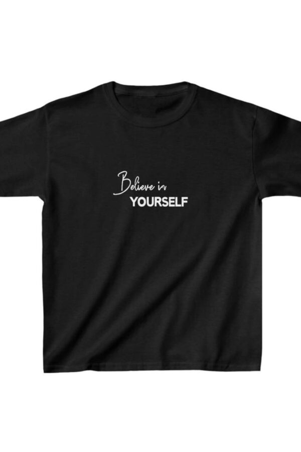 Unisex Çocuk Baskılı T-Shirt - Siyah