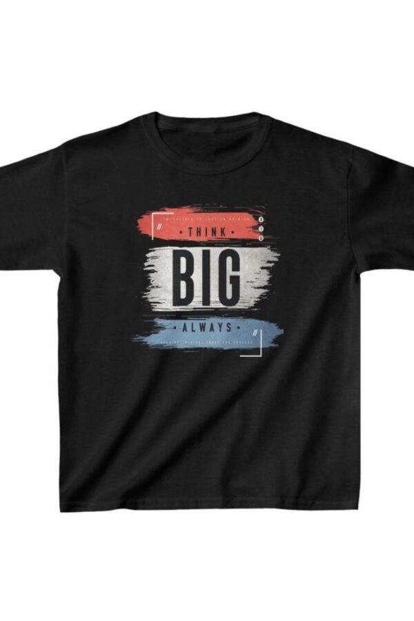 Unisex Çocuk Baskılı T-Shirt - Siyah