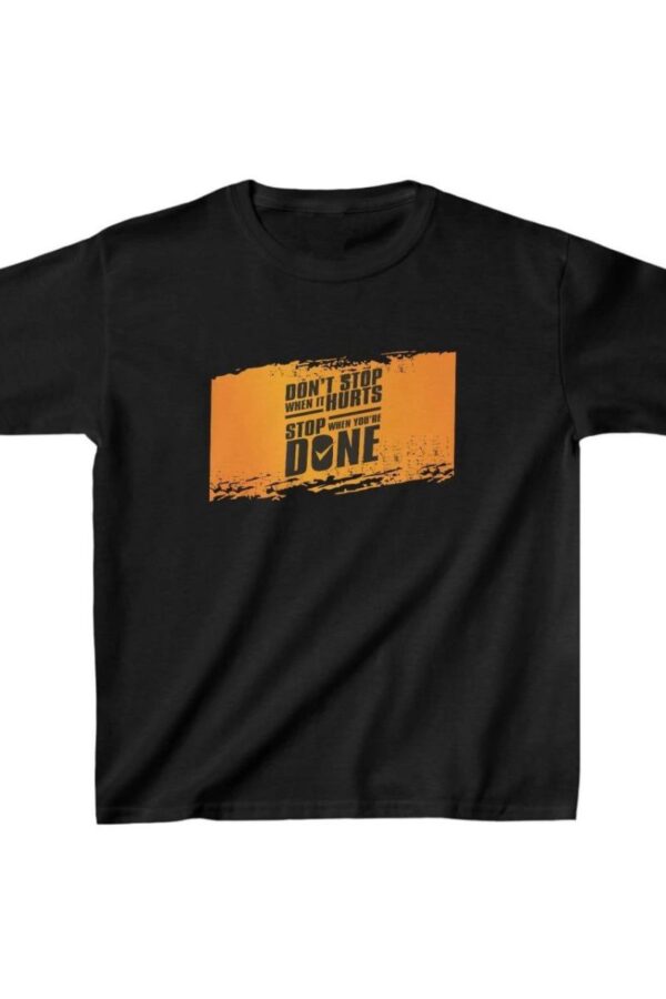 Unisex Çocuk Baskılı T-Shirt - Siyah