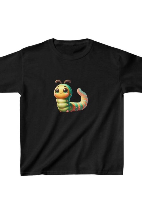 Unisex Çocuk Baskılı T-Shirt - Siyah