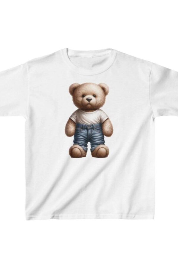 Unisex Çocuk Baskılı T-Shirt - Beyaz