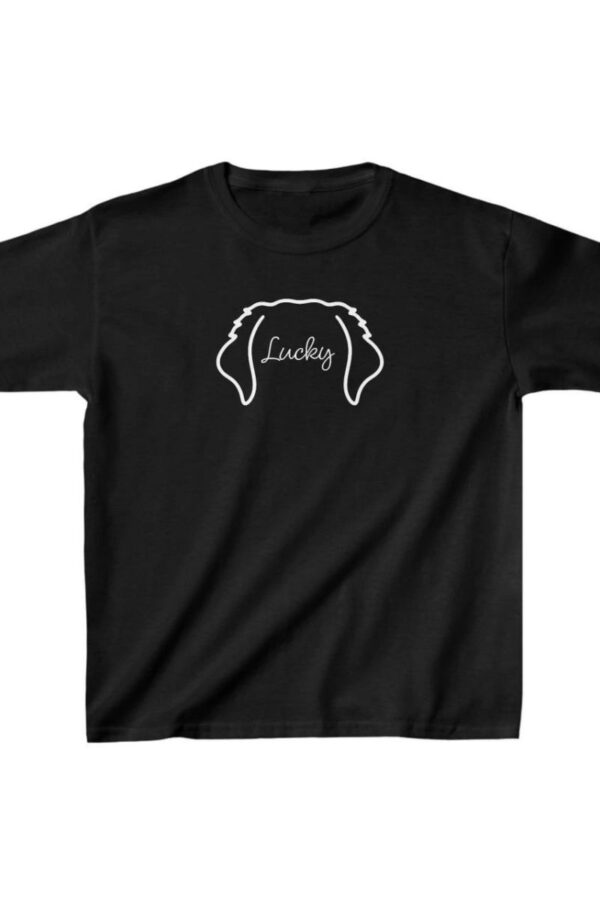 Unisex Çocuk Baskılı T-Shirt - Siyah