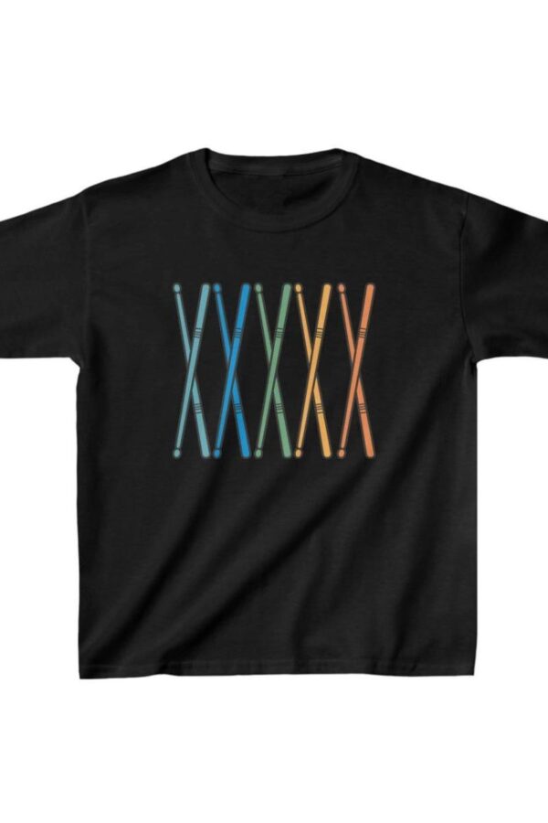 Unisex Çocuk Baskılı T-Shirt - Siyah