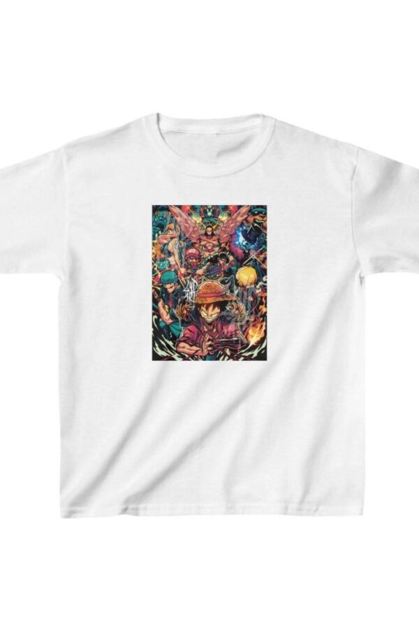 Unisex Çocuk Baskılı T-Shirt - Beyaz