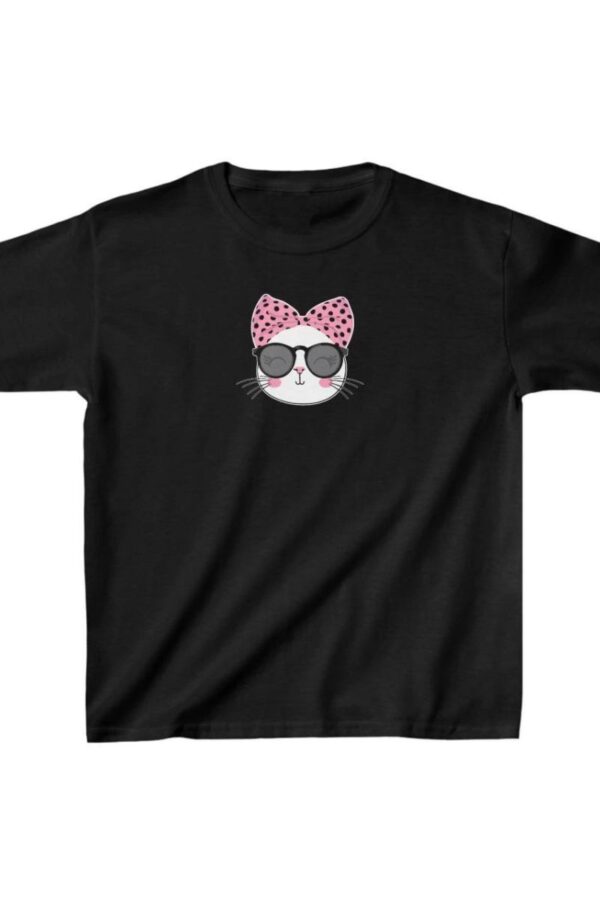 Unisex Çocuk Baskılı T-Shirt - Siyah