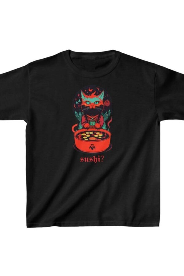 Unisex Çocuk Baskılı T-Shirt - Siyah