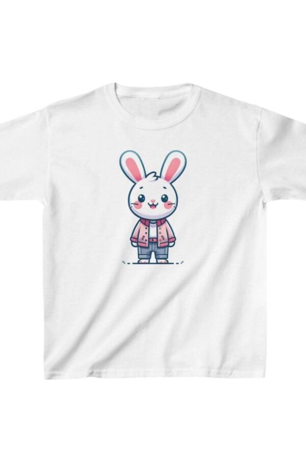 Unisex Çocuk Baskılı T-Shirt - Beyaz