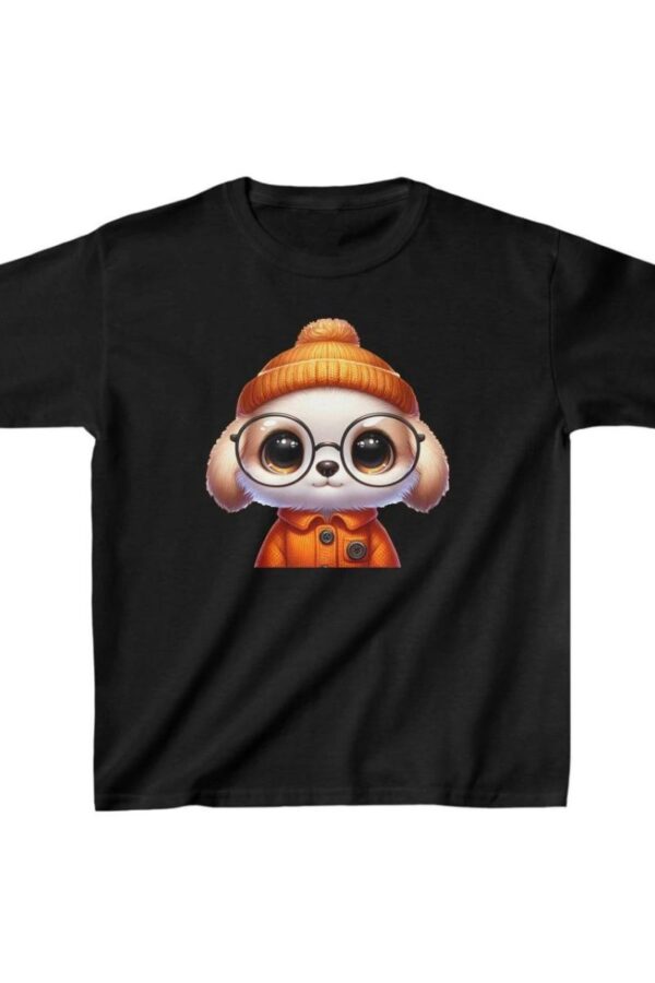 Unisex Çocuk Baskılı T-Shirt - Siyah