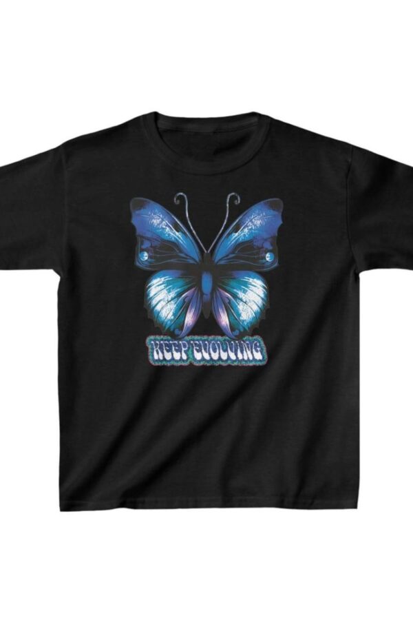 Unisex Çocuk Baskılı T-Shirt - Siyah