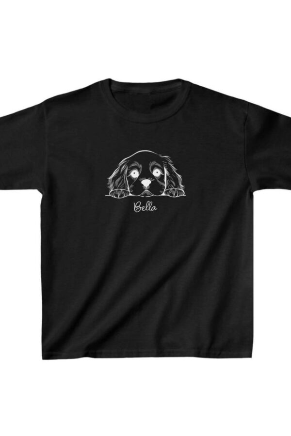 Unisex Çocuk Baskılı T-Shirt - Siyah