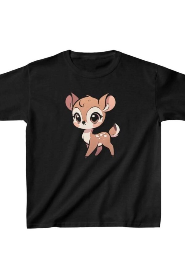 Unisex Çocuk Baskılı T-Shirt - Siyah