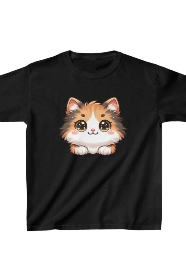 Unisex Çocuk Baskılı T-Shirt - Siyah