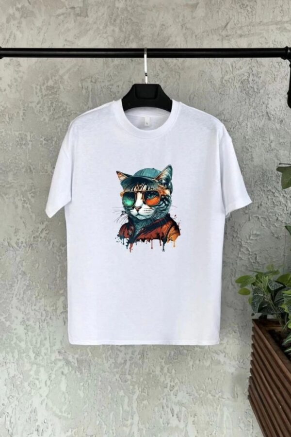 Unisex Çocuk Baskılı T-Shirt - Beyaz