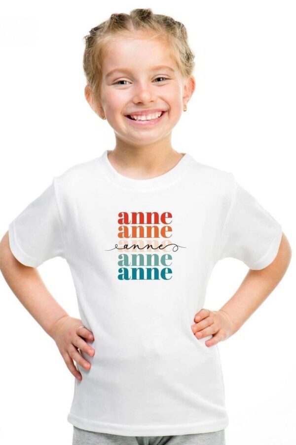 Unisex Çocuk Baskılı T-Shirt - Beyaz