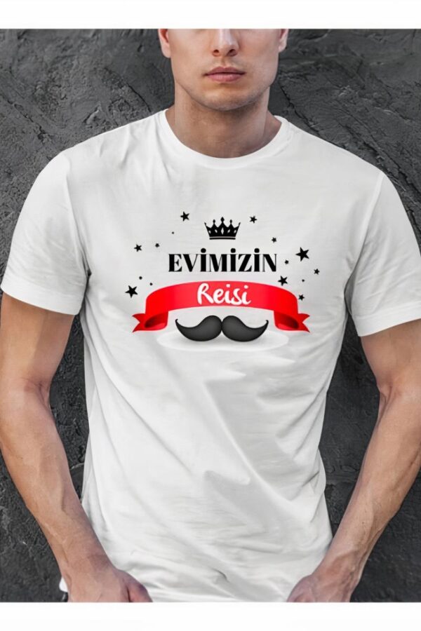 Babalar Günü Baskılı T-shirt - Beyaz