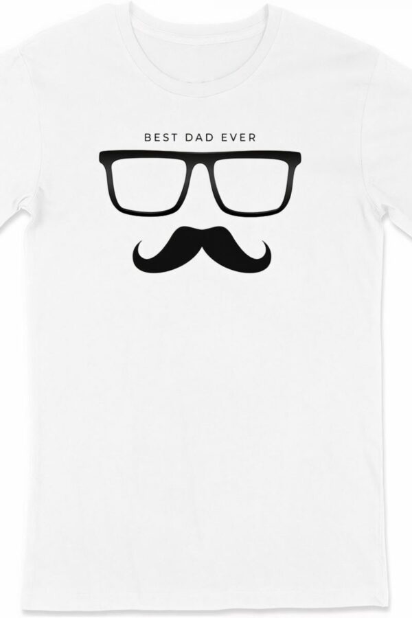 Babalar Günü Hediye Baba Temalı Baskılı Oversize Bisiklet Yaka T-shirt - Beyaz