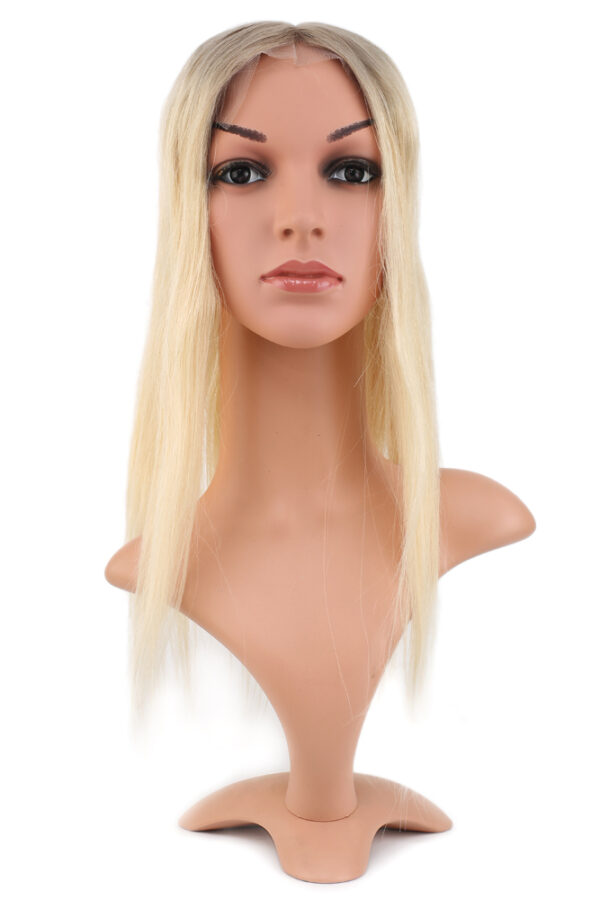 Ön Kısmı Ekstra Tül Rus Kumralı / Platin Ombreli Baby Taban Tepelik / 13x14cm