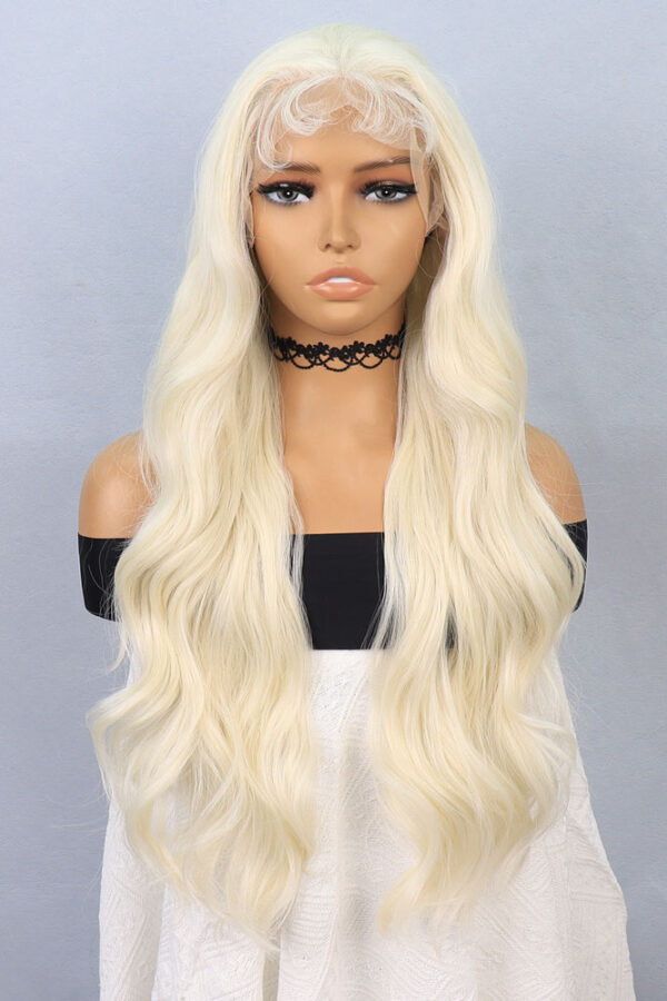 Platin Fiber Sen Front Lace Tül Peruk
