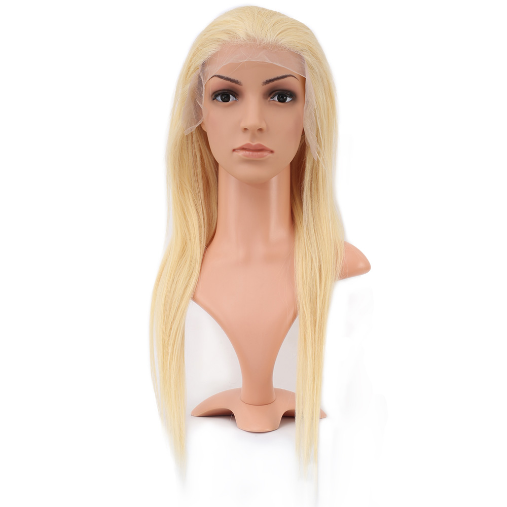 Gerçek Front Lace Düz Platin Tül Peruk / 60/65cm