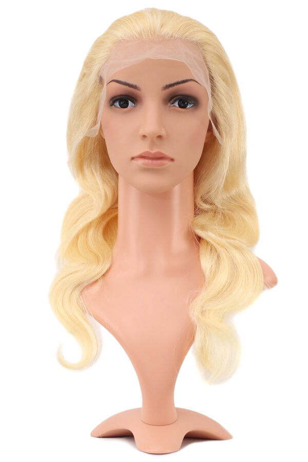 Gerçek Front Lace Daalı Platin Tül Peruk / 60/65cm