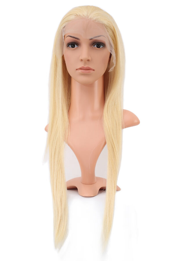 Gerçek Front Lace Düz Platin Tül Peruk / 70/75cm