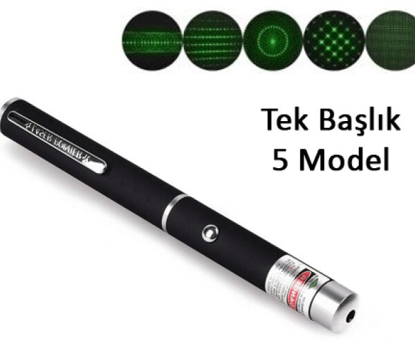 Yeşil  500 mW 15 Km Etkili (Tek Başlık 5 Model)