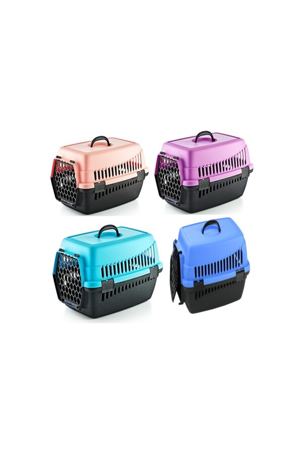 Plastik Kedi Köpek Taşıma Çantası 49*35*32,5 cm Karışık Renklerde