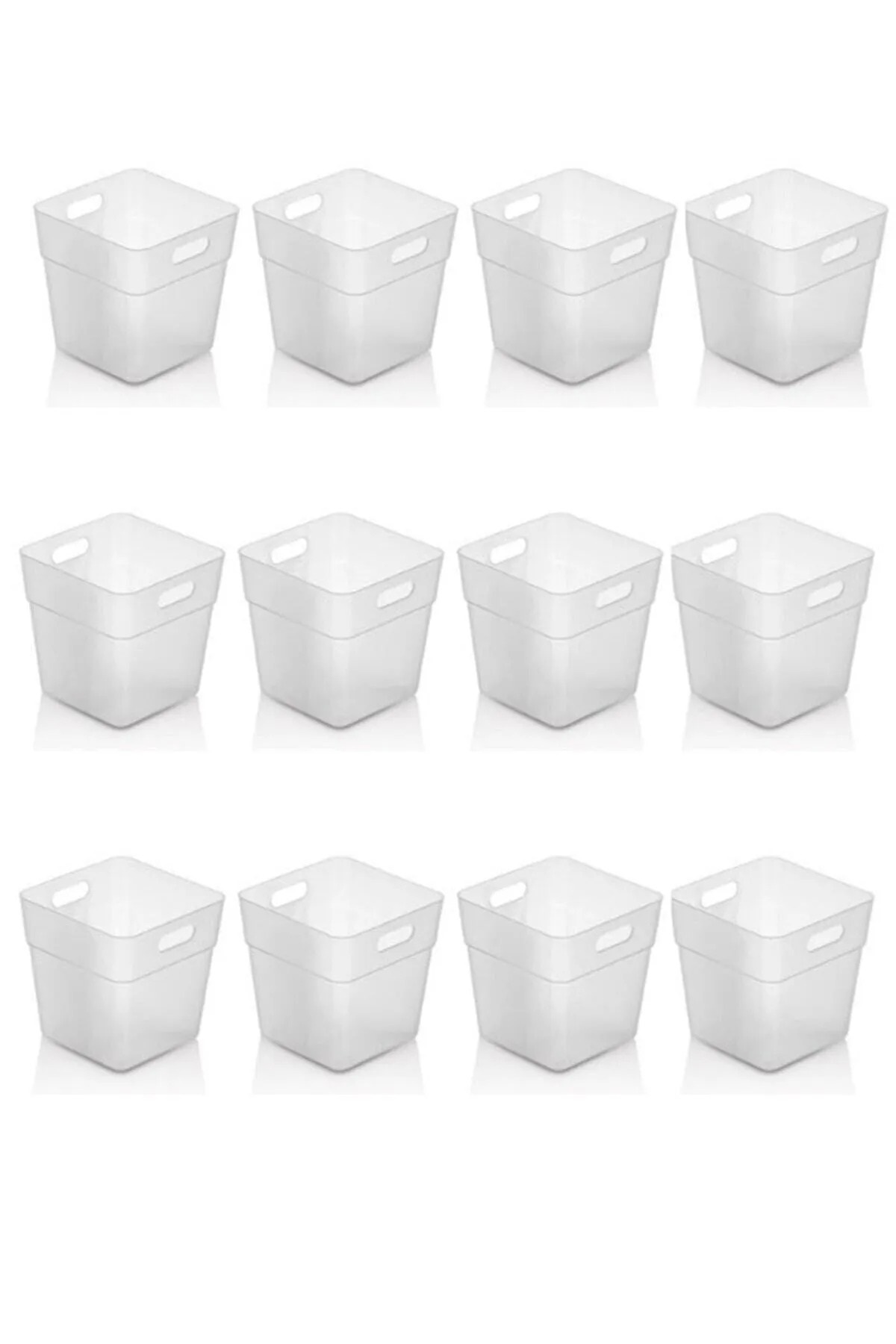 12 li Buzdolabı İçi Mini Düzenleyici Kutu Organizer - Buzdolabı Kapak Düzenleyici - Görsel 4
