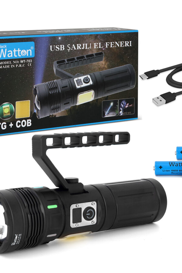 15.000 Lümen TG + COB LED Şarjlı  WT-703