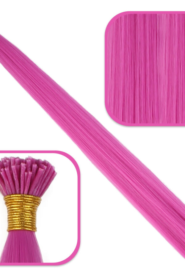 Fiber Sen Boncuk Kklık Renkli  / Açık Fuşya / 100 Adet