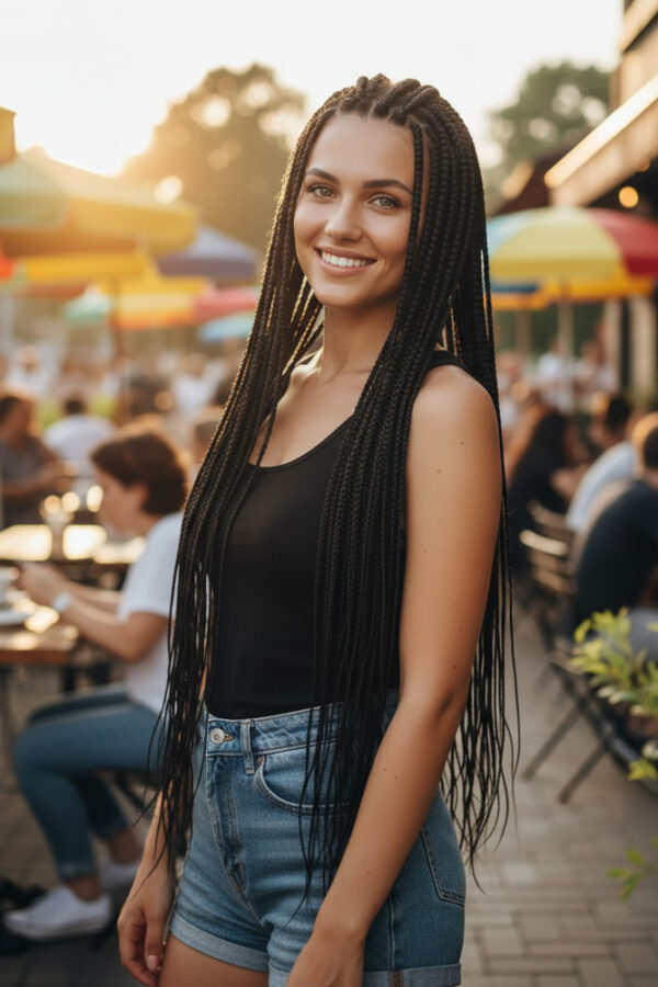 Afrika Örgüsü ve Rasta İçin Sen  / Siyah