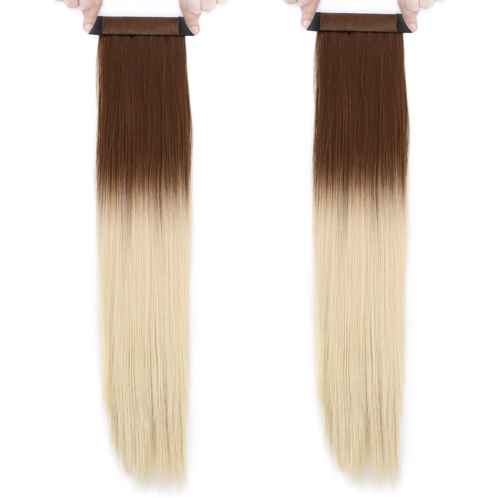 Fiber Sen Sihirli At Kuyruğu / Açık Kumral / Platin Ombreli - Görsel 3