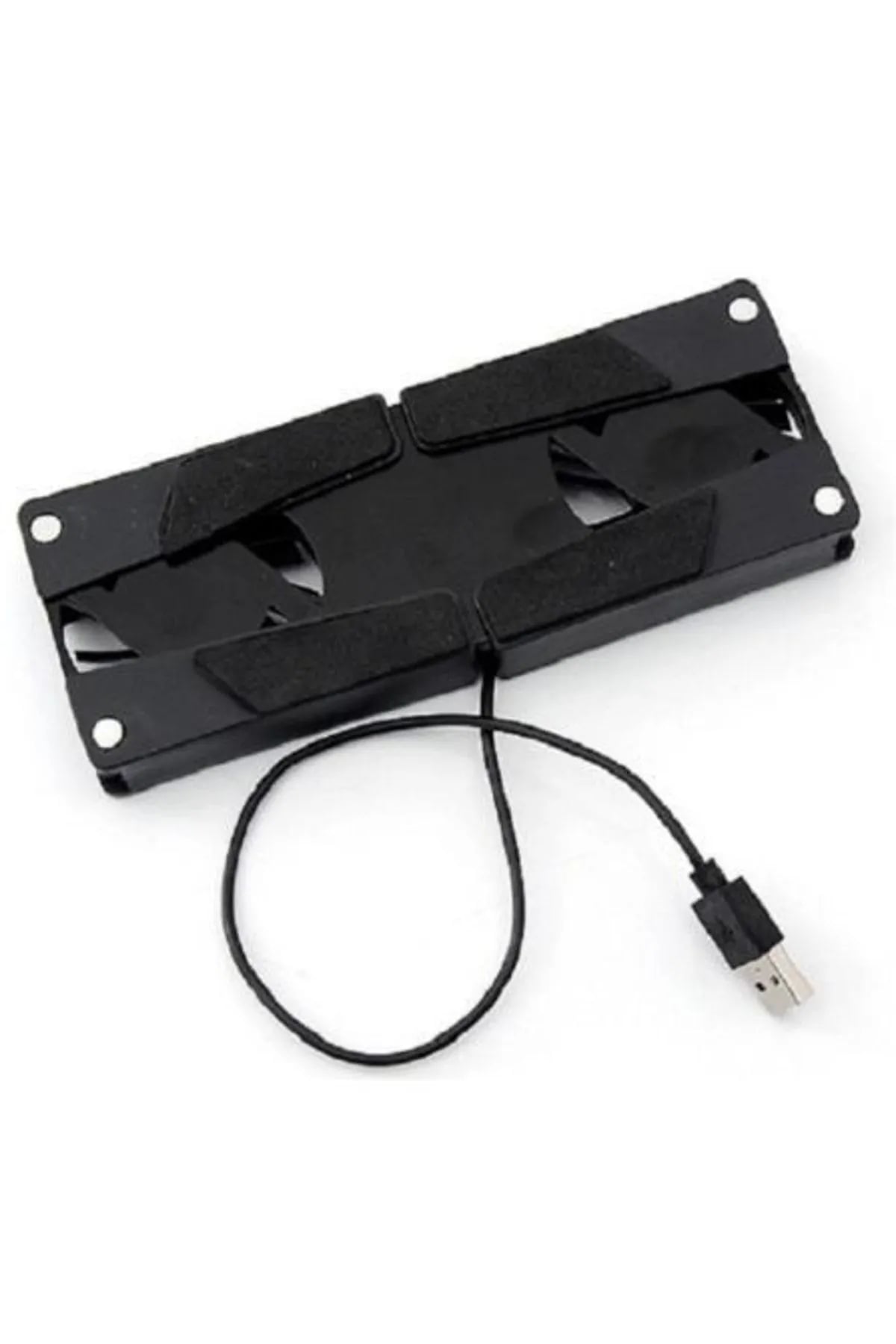 2 Fanlı Notebook Soğutucu Portatif Katlanabilir Laptop Soğutucu Fan Usbli St Biisayar Fanı - Görsel 4