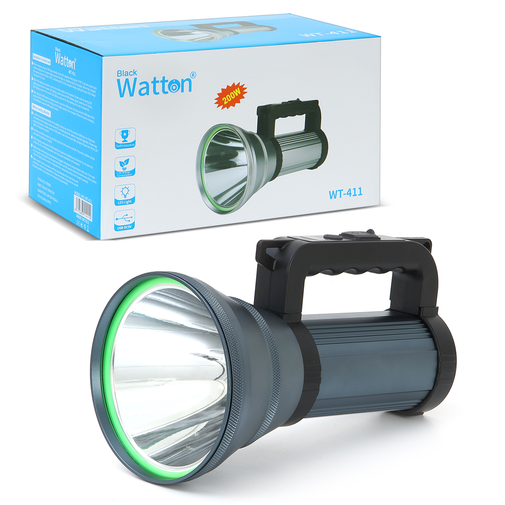 200W Güçlü Şarjlı Projektör WT-411 - Görsel 4