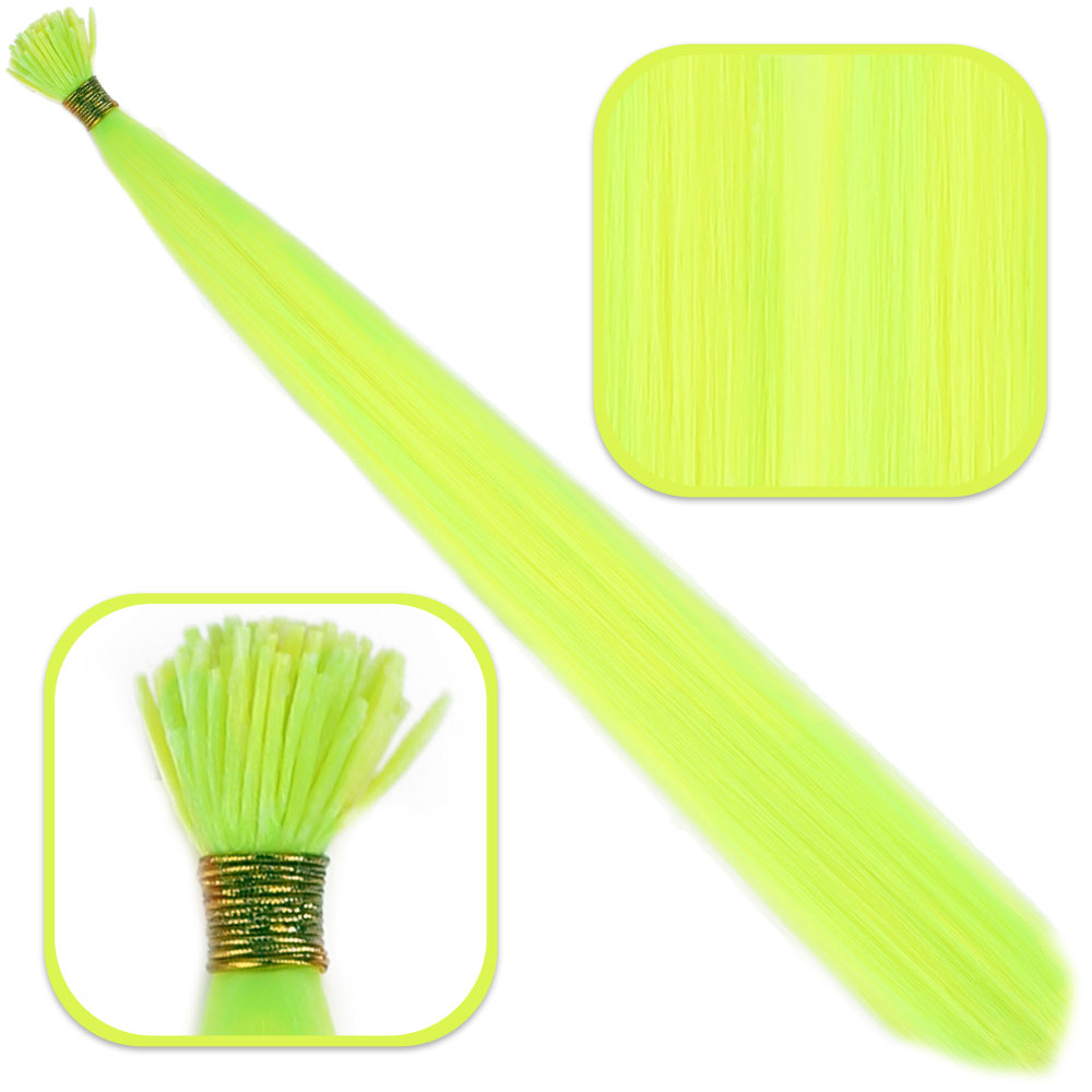 Fiber Sen Boncuk Kklık Renkli / Neon Sarı / 100 Adet