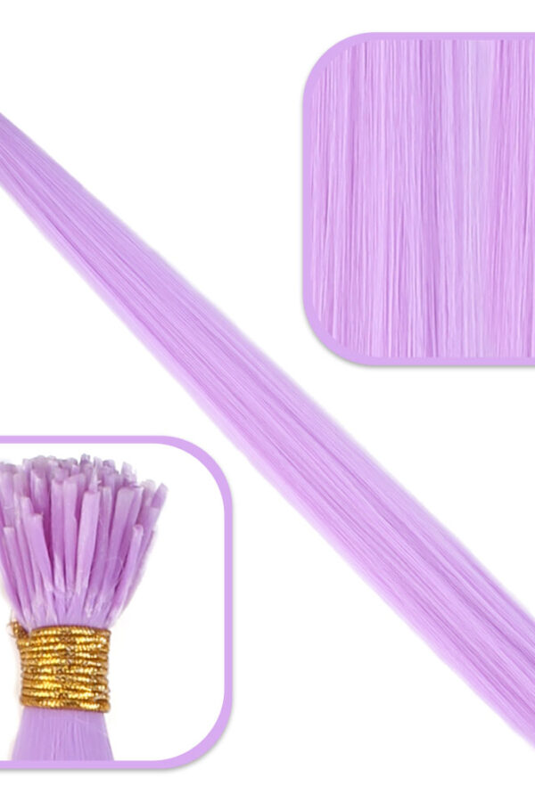 Fiber Sen Boncuk Kklık Renkli  / Lila / 100 Adet
