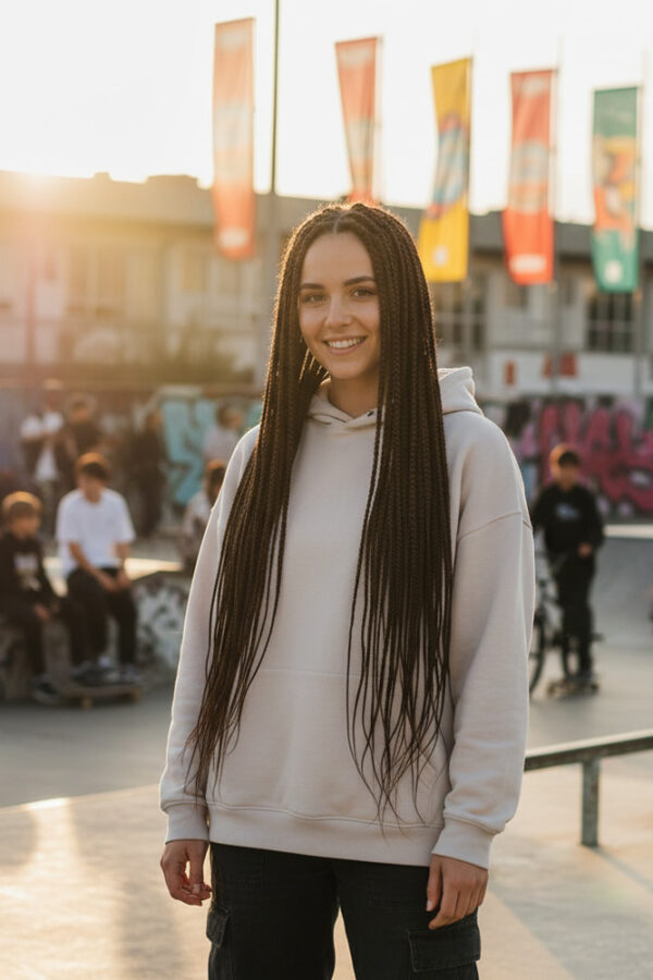 Afrika Örgüsü Ve Rasta İçin Sen  / Koyu Kestane