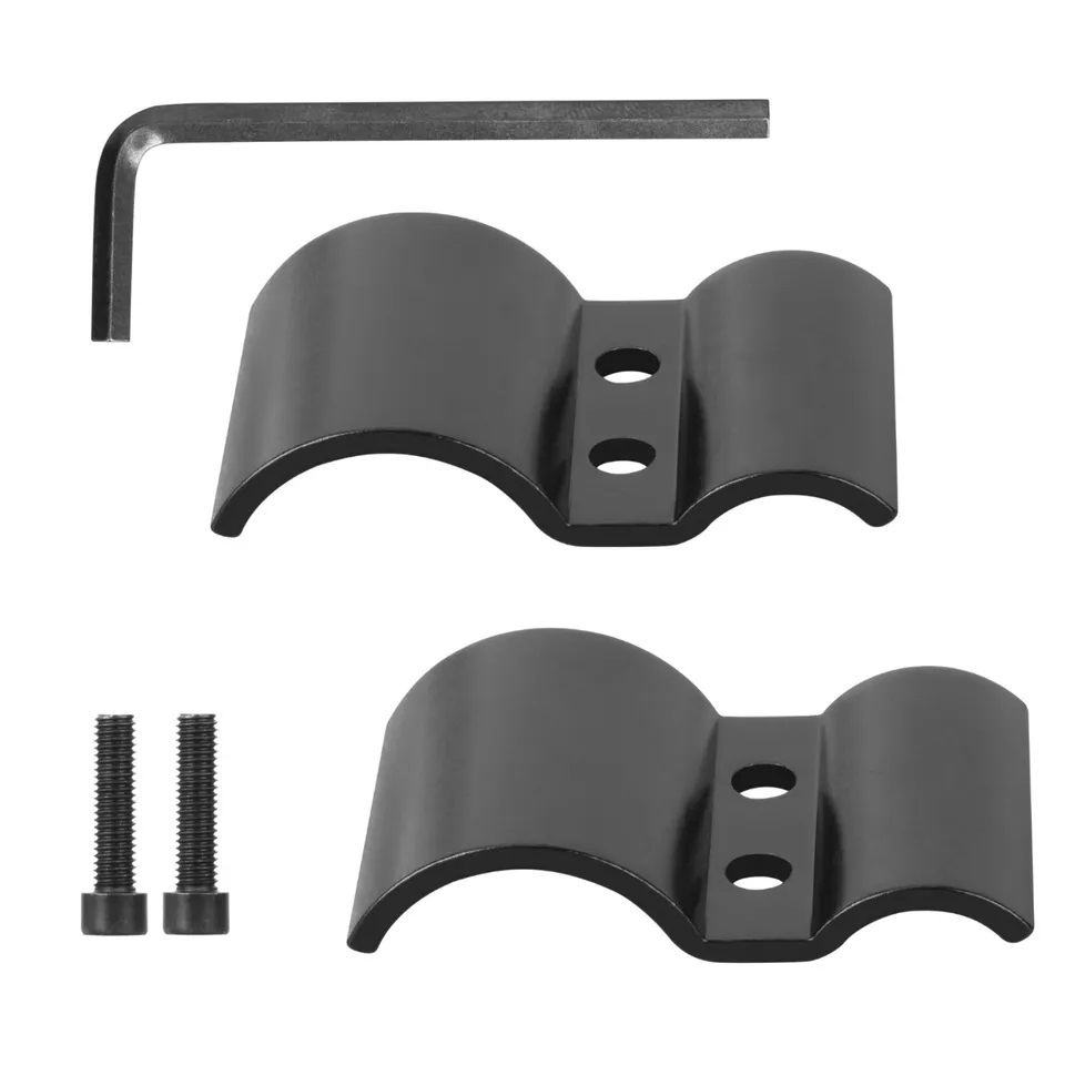 2x10mm 31mm Namlu Montaj Klip Taktik Torch Sight Lazer Kapsam Kelepçe - Görsel 2