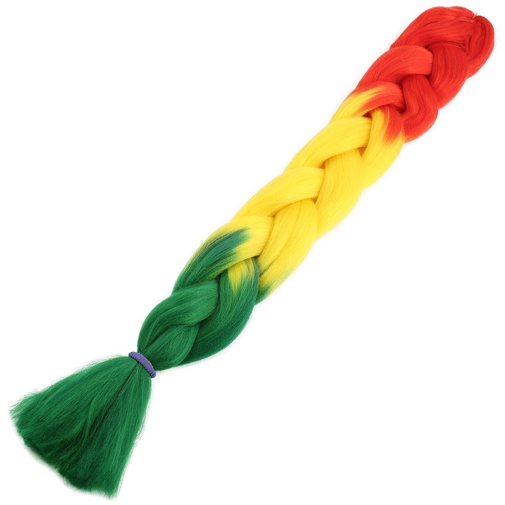 Afrika Örgüsü Ve Rasta İçin Sen Ombreli / Tcu / Sarı / Yeşil - Görsel 2