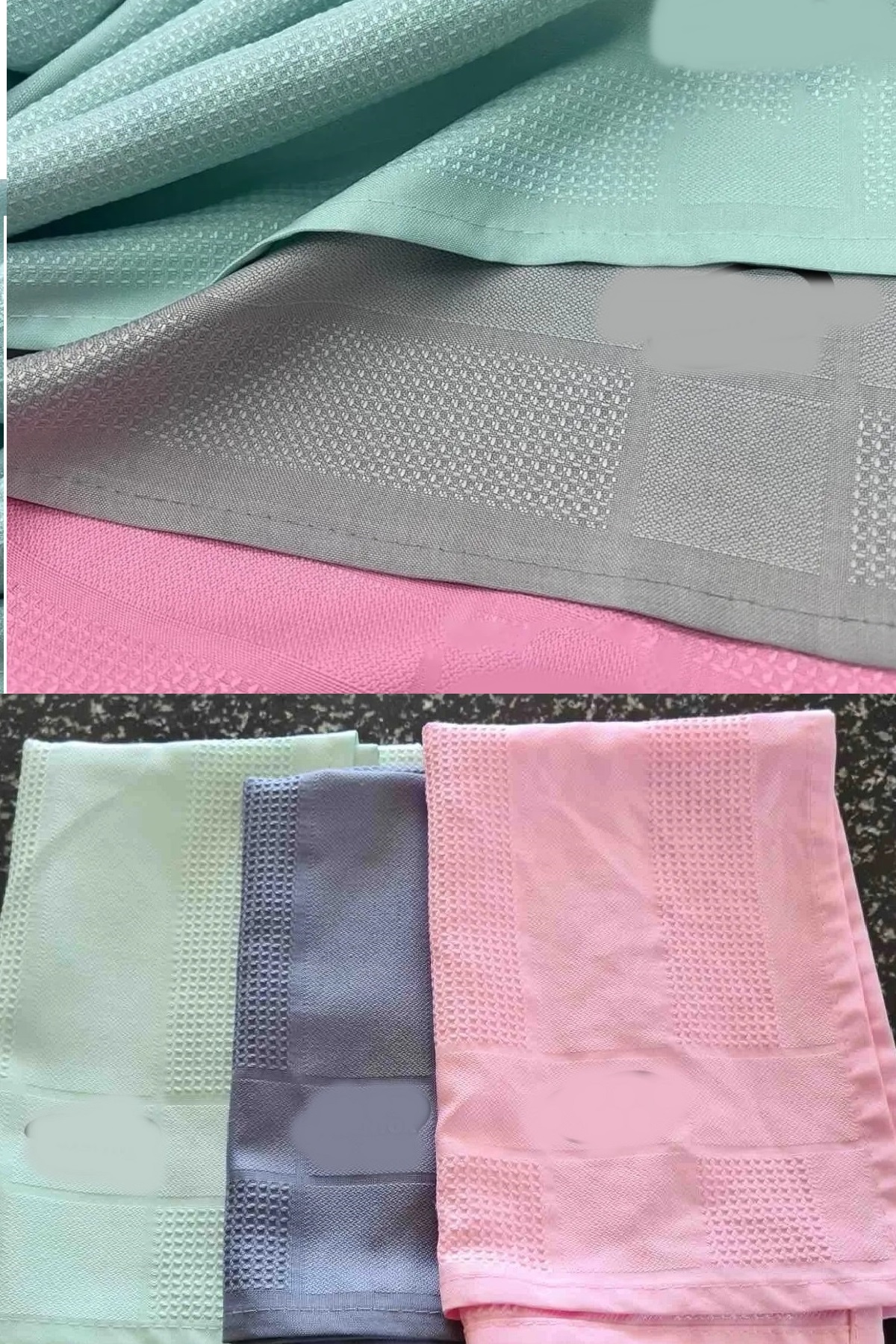 3 Adet Gerçek Mikrofiber Temizlik Bezi (40x60 cm) - İz Bırakmaz Cam Ev Temizlik Bezi - Görsel 3