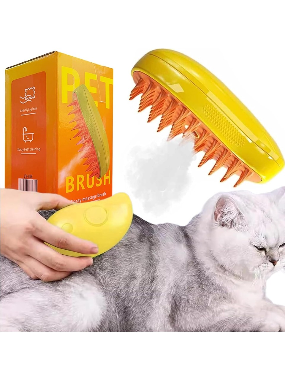 Brush Buharlı Şarjlı Kedi Köpek Yı Aparatı - Görsel 2