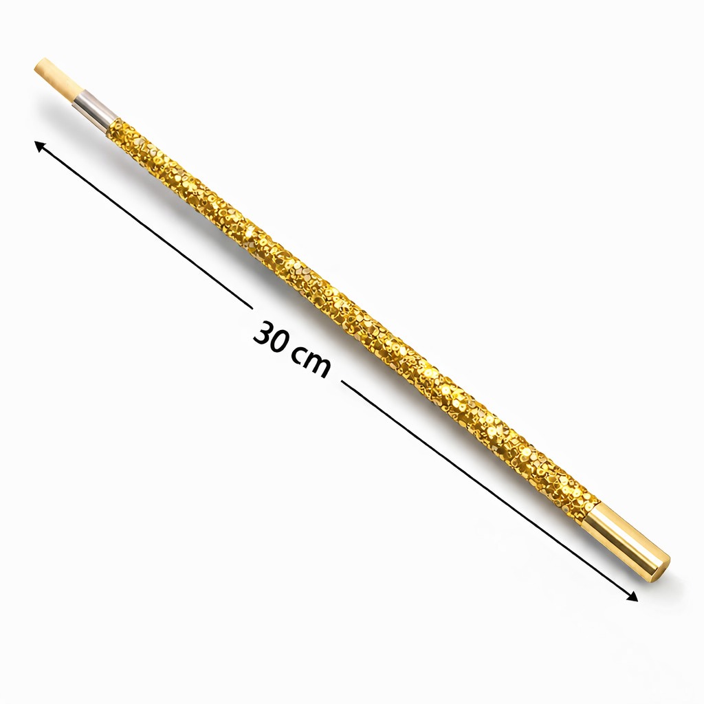 30 cm Altın Gold Payetli Tutacağı – 1920’ler Gatsby Parti Aksesuarı - Görsel 2